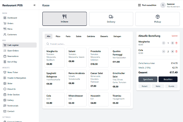 Gastrofox.eu Restaurant System
